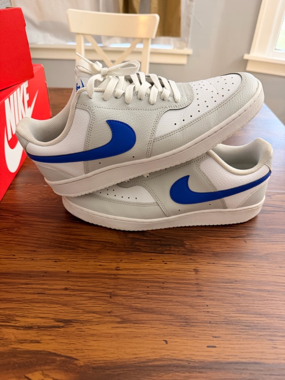Nike Men’s Court Vision Lows in Racer Blue